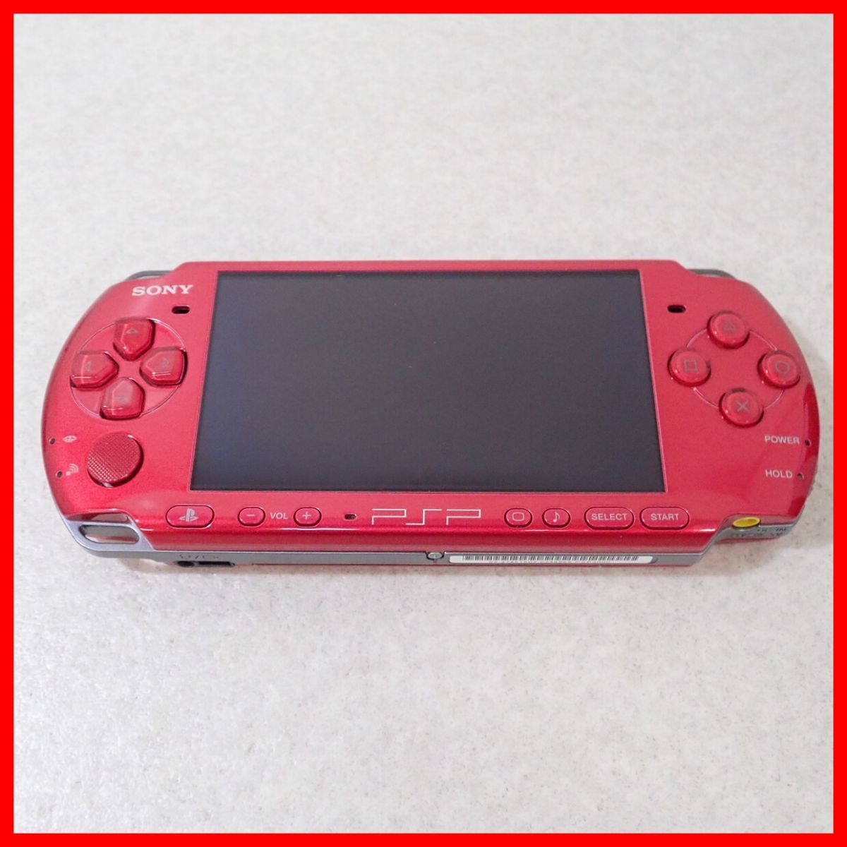 動作品 PSP 本体 ラディアント・レッド プレイステーションポータブル