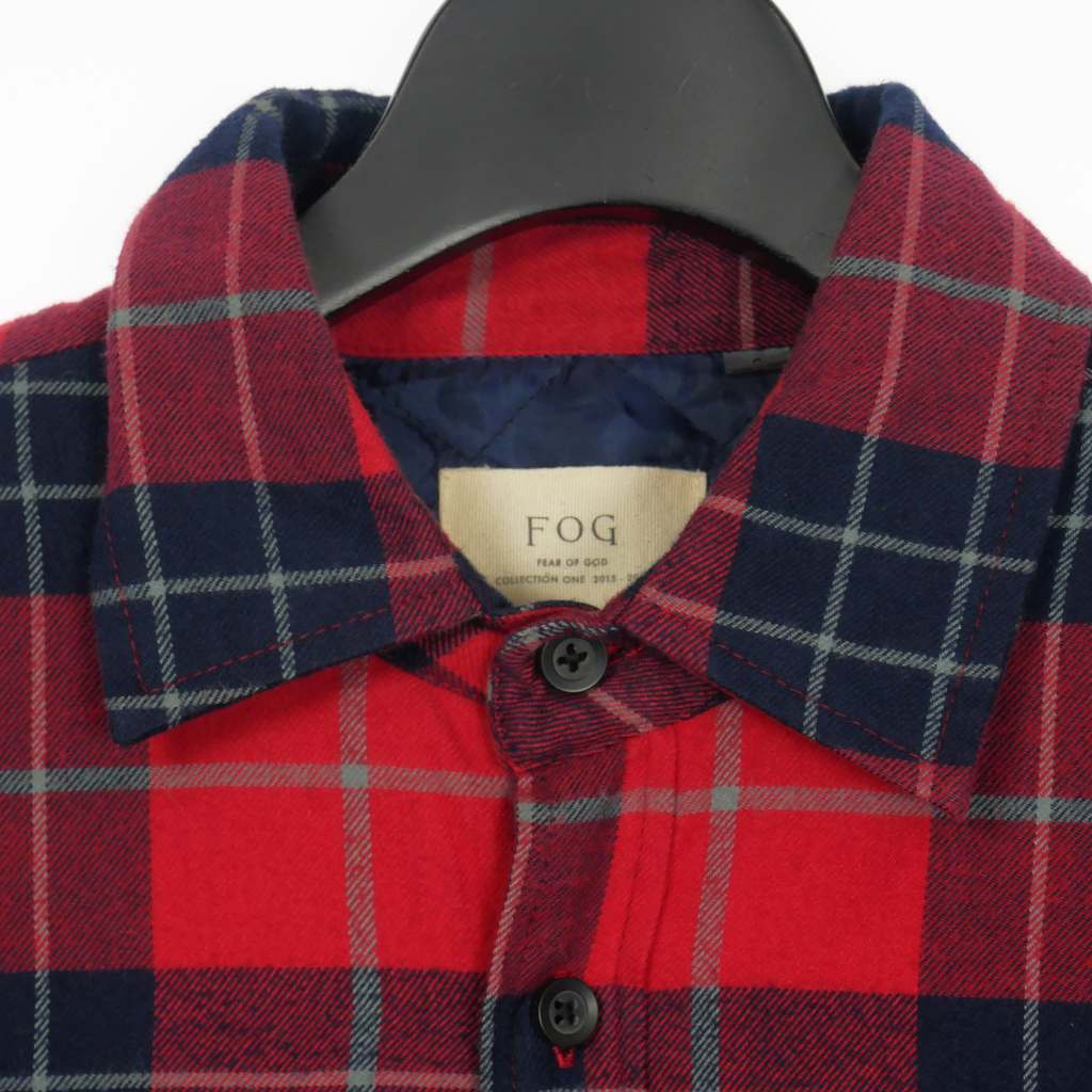 エフオージー フィアオブゴッド FOG FEAR OF GOD チェック柄 シャツジャケット 長袖 S マルチカラー メンズ_画像5