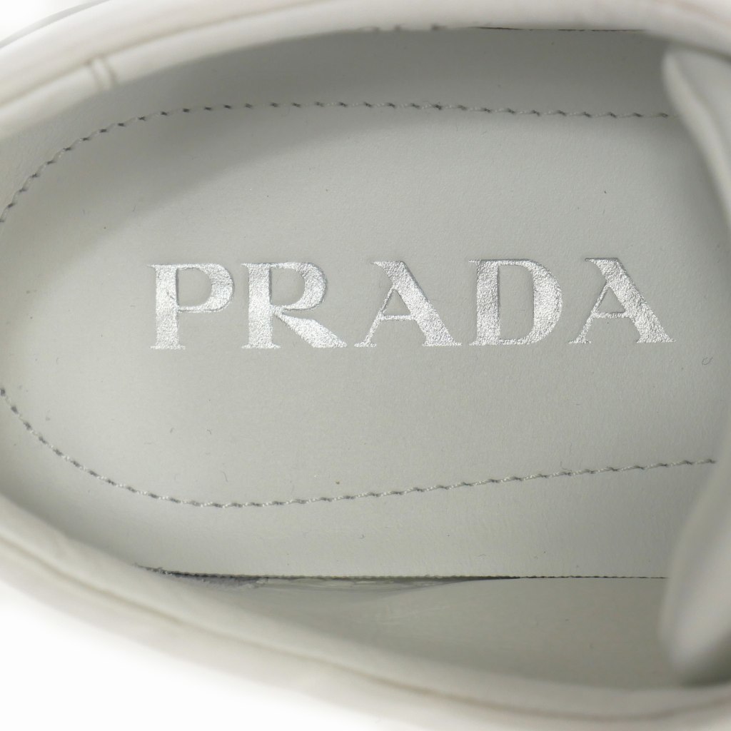 プラダ PRADA Re-Nylon リナイロン ブラッシュドレザー スニーカー