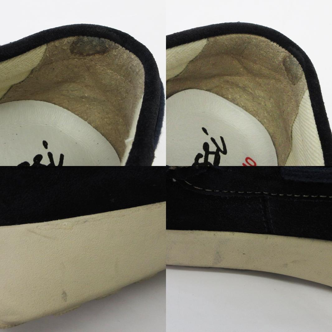 ステファノロッシ UOMO デッキ シューズ スエード 紺 ネイビー EUR40 25.0-25.5cm 靴 ■ECS メンズ_画像7