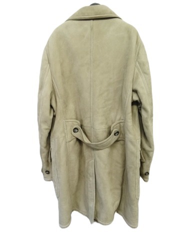  beautiful goods Tom Ford TOM FORD Ram mouton coat jacket suede light gray long outer sand beige size 56 men's 