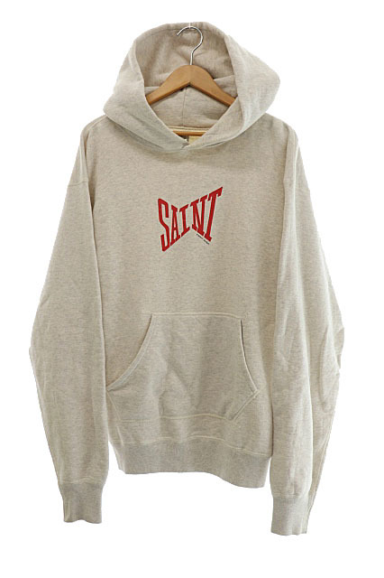 冬バーゲン☆】 21AW セントマイケル MICHAEL SAINT HOODIE グ GRAY L