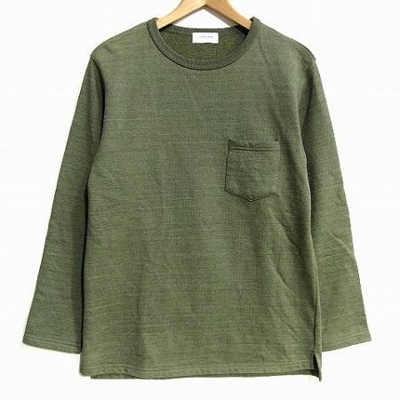 スピナーベイト Spinner Bait 近年モデル Tシャツ ニットソー 長袖 厚手 裏毛 緑系 カーキ 40 ■GY99 メンズ_画像1