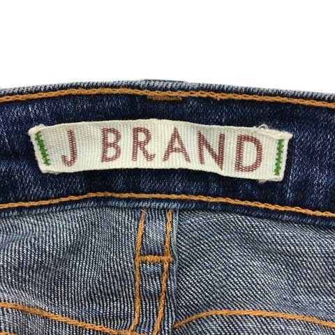 ジェイブランド J BRAND パンツ デニム ジーンズ ブーツカット フレア ロング ジップフライ 無地 26 青 紺 ブルー ネイビー レディース_画像5