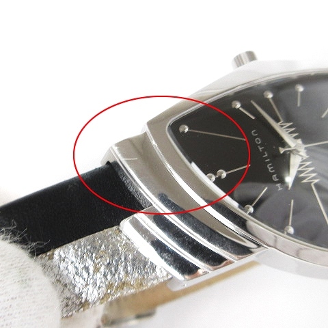ー品販売 ブラック 黒 H244810 クオーツ アナログ 腕時計 エルヴィス