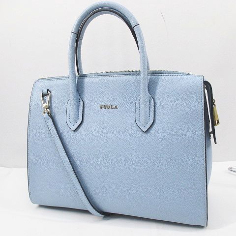 驚きの価格が実現！ フルラ FURLA レディース レザー ライトブルー