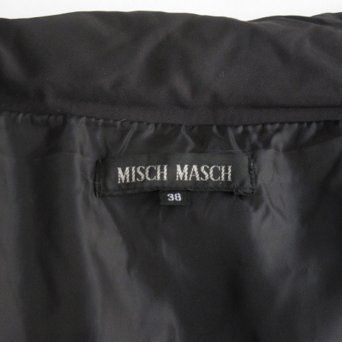 ミッシュマッシュ MISCH MASCH ジャケット ダウン ラクーンファー M 黒 ブラック レディース_画像4