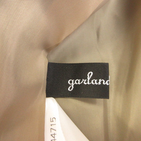 ガーランドフェリス garland ferris スカート ツイード フレア 茶 M *A164 レディース_画像3