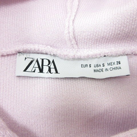 ザラ ZARA パーカー プルオーバー 長袖 S ピンク /MN レディース_画像5