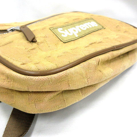 シュプリーム SUPREME ★AA☆ 22SS Fat Tip Jacquard Denim Waist Bag Olive ファット ティップ ジャカード デニム ウエスト バッグ かば_画像6