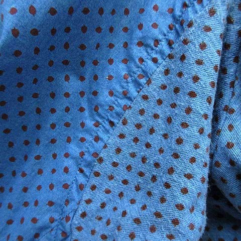 アンダーカバーイズム UNDERCOVERISM ドット プルオーバー シャツ 長袖 ピンタック 刺繍 ブルー 青 3 K4410-2 メンズ_画像5