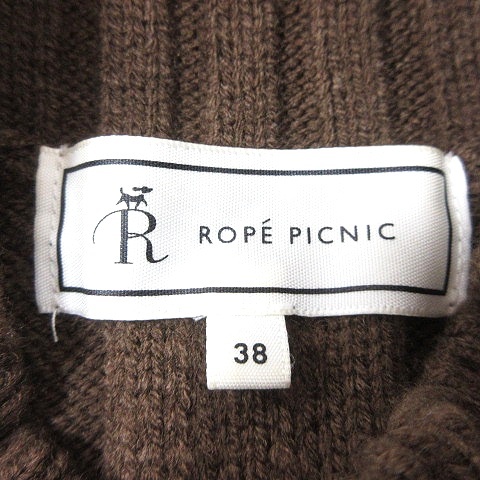 ロペピクニック ROPE Picnic ニット セーター ハイネック 長袖 38 茶 ブラウン /MN レディース_画像5