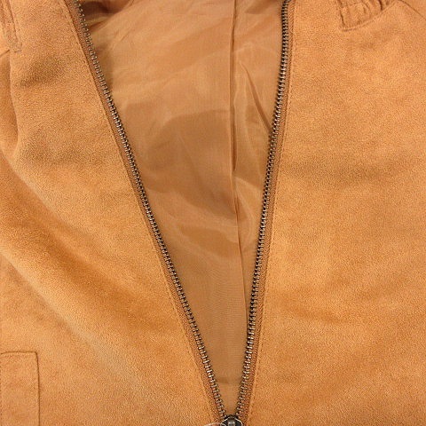  Urban Research URBAN RESEARCH jacket blouson no color fake suede total lining F Camel tea Brown /AU lady's 