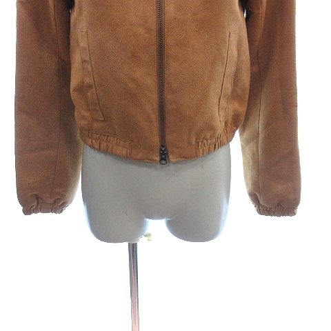  Urban Research URBAN RESEARCH jacket blouson no color fake suede total lining F Camel tea Brown /AU lady's 