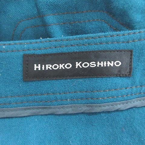 ヒロココシノ HIROKO KOSHINO テーパードパンツ ウール 40 緑 グリーン /CT レディース_画像6