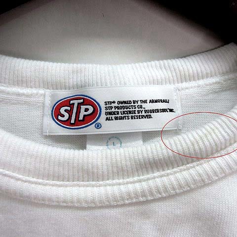 エスティーピー STP CHAMPIONSHIP TEAM バックプリント ヘビー Tシャツ STP-0002 ホワイト 白 L メンズ_画像3