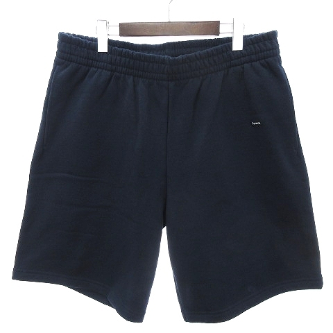 シュプリーム SUPREME 23AW SMALL BOX SWEATSHORT スウェット ショーツ ハーフパンツ 裏起毛 紺 ネイビー L メンズ_画像1