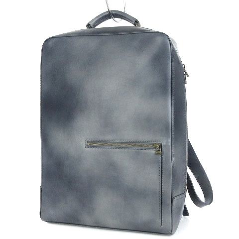 マザーハウス Antique Square Backpack Large スクエアリュック バックパック 鞄 カバン レザー MG14640-AT15 グレー 灰色 ■SM1 メンズ
