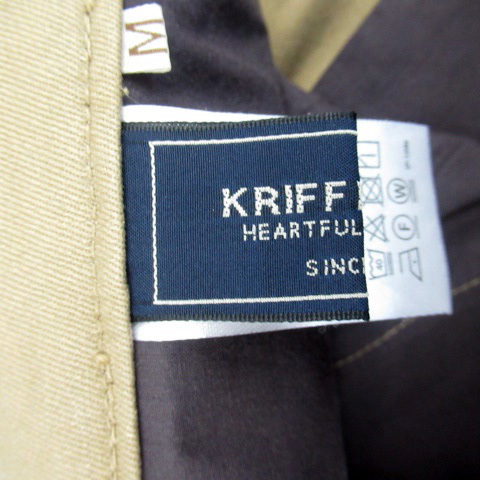  Cliff me year KRIFF MAYER K.MAYER брюки-чинос конические брюки длинный длина M бежевый /HO43 женский 