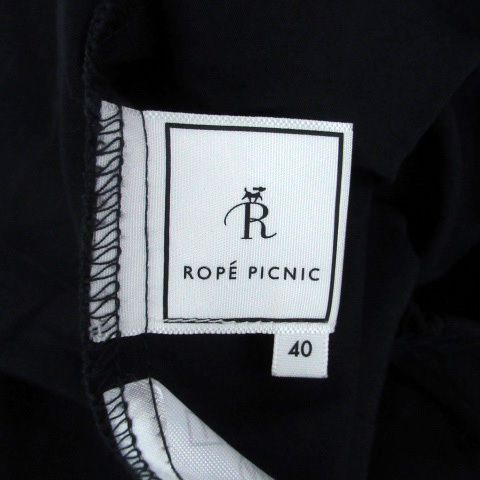 ロペピクニック ROPE Picnic フレアスカート ミモレ丈 40 紺 ネイビー /HO40 レディース_画像4