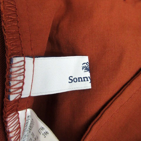 アーバンリサーチ サニーレーベル URBAN RESEARCH Sonny Label テーパードパンツ スラックスパンツ 七分丈 36 オレンジ /HO15 レディース_画像5