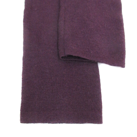  M ke- Michel Klein MK MICHEL KLEIN knitted cardigan thin middle height wool plain 38 purple purple /FF40 lady's 