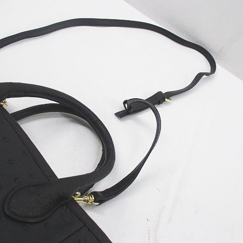 上質で快適 ブラック 2WAY ショルダーバッグ トートバッグ 黒系