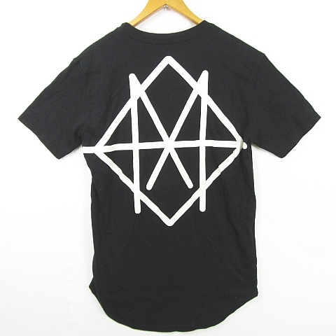 CHMPGN Tシャツ 半袖 綿 S ブラック ロゴ バックプリント kz6079 メンズ_画像3