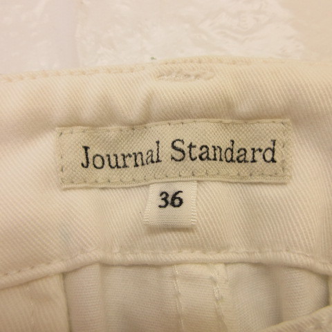 ジャーナルスタンダード JOURNAL STANDARD テーパードパンツ クロップド オフホワイト 白 36 *T533 メンズ_画像3