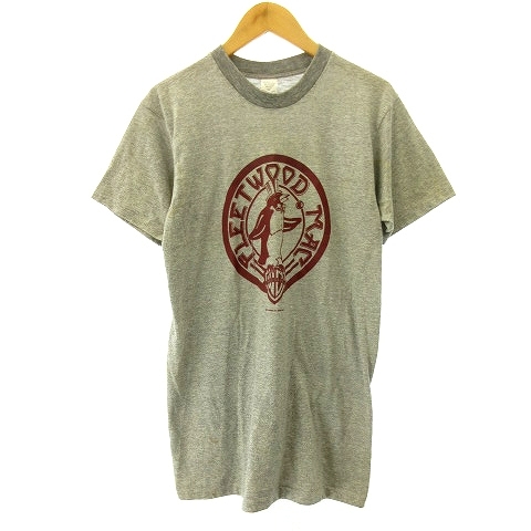 FLEETWOOD MAC フリートウッドマック ヴィンテージ Tシャツ カットソー プリントT 半袖 グレー M メンズ