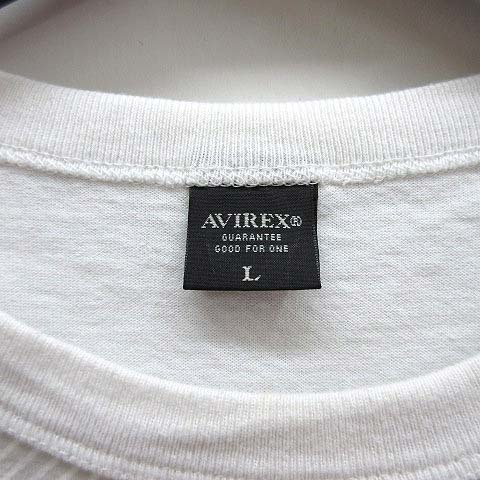 アヴィレックス AVIREX カモフラ ファティーグ Tシャツ 半袖 ポケット 迷彩 ホワイト 白 L 6113328 メンズ_画像3