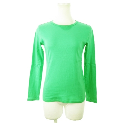  Aigle AIGLE T-shirt long T cut and sewn crew neck long sleeve cotton outdoor S green green /AH18 * lady's 