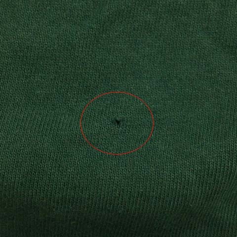 バークマンハッタン BARK MANHATTAN シャツ カジュアル スタンダード 無地 バイカラー 半袖 L 緑 黒 グリーン ブラック メンズの画像7