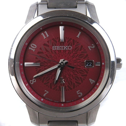セイコー SEIKO ルキア LUKIA 腕時計 ウォッチ 3針 デイト ソーラー電波 SSQV085 文字盤ピンク シルバーカラー ■SM1 レディース