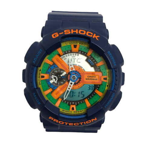 2022人気の CASIO カシオジーショック G-SHOCK メンズ オレンジ ブルー