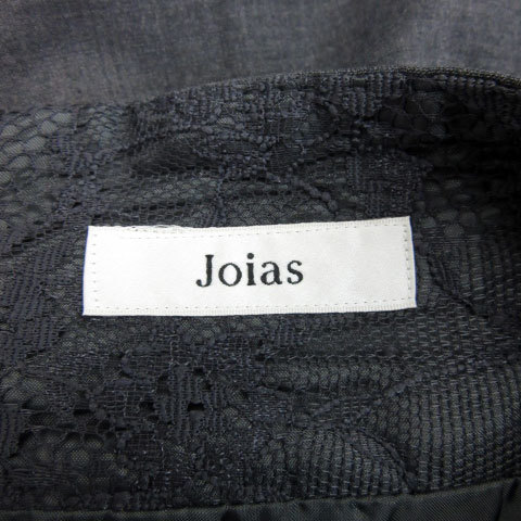  Joias Joias узкая юбка колено длина гонки шерсть . шелк .1 серый /MS8 женский 