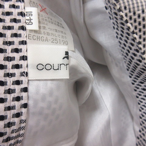  Courreges courreges узкая юбка mi утечка длинный общий рисунок 64-91 белый белый чёрный черный /YI женский 