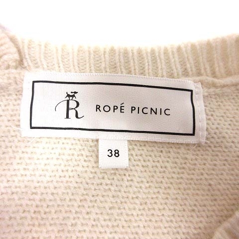 ロペピクニック ROPE Picnic ニット セーター Vネック 長袖 38 白 ホワイト /YK ■MO レディース_画像5