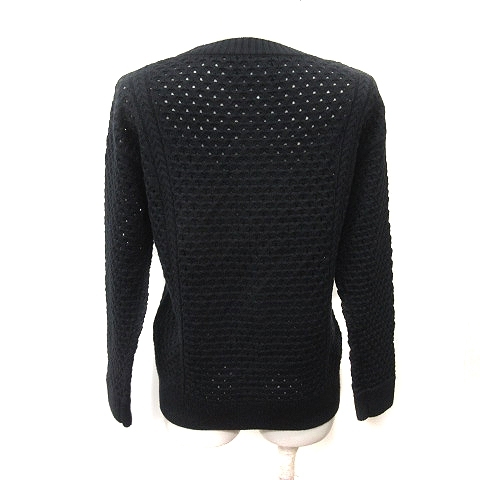  Cynthia Rowley CYNTHIA ROWLEY knitted sweater long sleeve biju-2 black black /YI lady's 