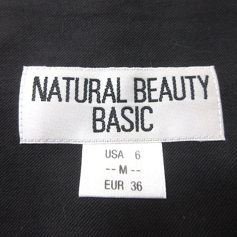 ナチュラルビューティーベーシック NATURAL BEAUTY BASIC タイトスカート ひざ丈 総柄 ウール M グレー /MN レディース_画像5