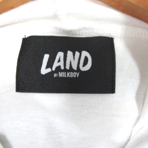 ミルクボーイ MILKBOY LAND by MILKBOY LAND BEAR プリント プルオーバー パーカー 白 ホワイト 60201210 メンズ レディース_画像8