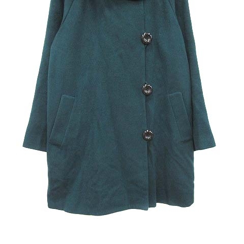  Reflect Reflect coat roll color la gran sleeve wool total lining 9 green green /CT lady's 