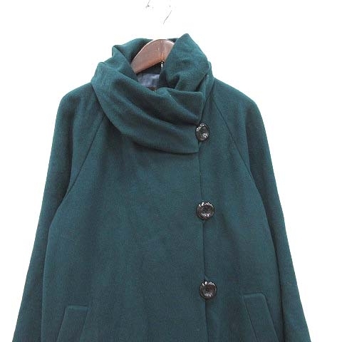  Reflect Reflect coat roll color la gran sleeve wool total lining 9 green green /CT lady's 