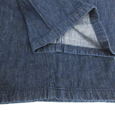  Something something Denim брюки джинсы широкий брюки 7 минут длина S индиго голубой темно-синий темно-синий /FF9 женский 