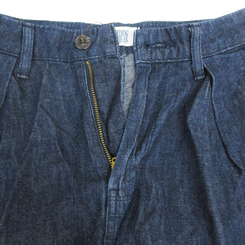  Something something Denim брюки джинсы широкий брюки 7 минут длина S индиго голубой темно-синий темно-синий /FF9 женский 