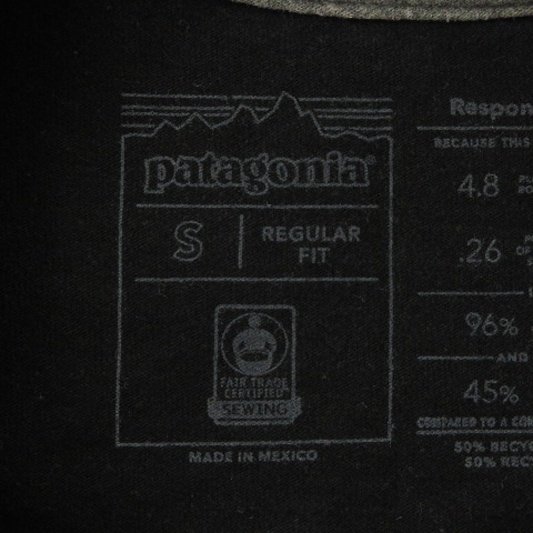 パタゴニア Patagonia 20SS M's Line Logo Ridge Pocket Responsibili Tee Tシャツ カットソー 半袖 ライン 35811 黒 ブラック S トップス_画像5