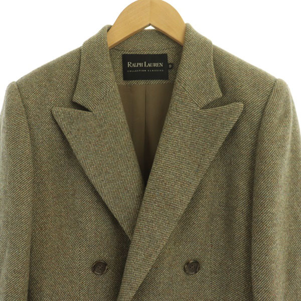 ラルフローレン RALPH LAUREN ダブルテーラードジャケット ウール混