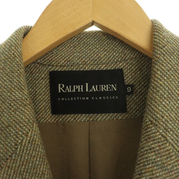 ラルフローレン RALPH LAUREN ダブルテーラードジャケット ウール混