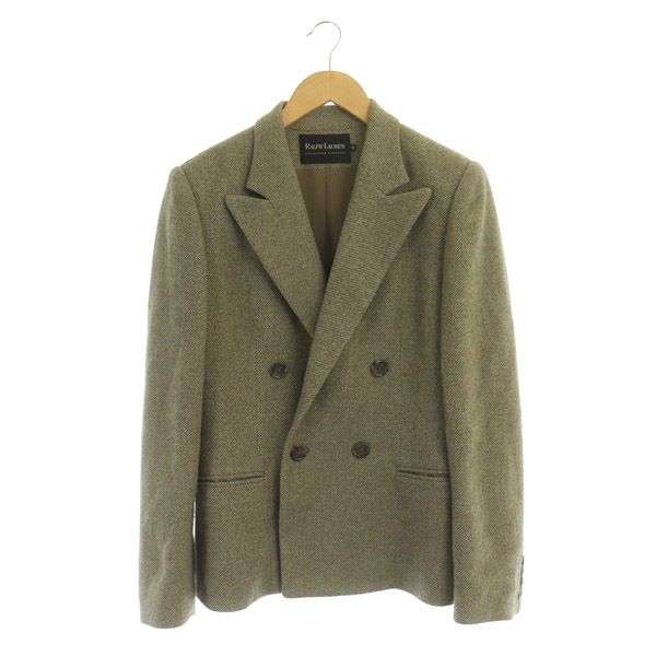 ラルフローレン RALPH LAUREN ダブルテーラードジャケット ウール混