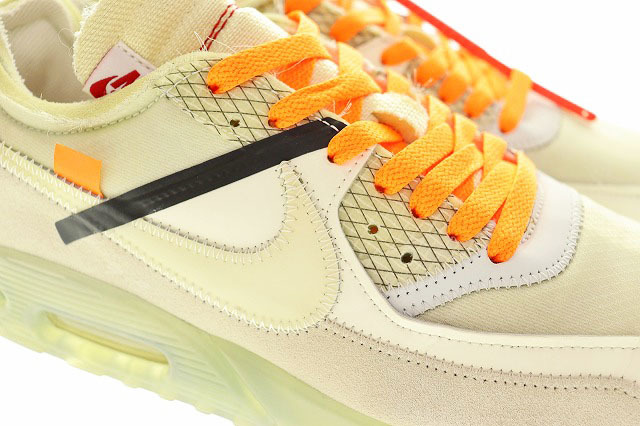 ナイキ NIKE THE 10 AIR MAX 90 OFF-WHITE 2017 27.5cm AA7293-100 ザ テン エア マックス オフホワイト 【ブランド古着ベクトル】230911の画像6